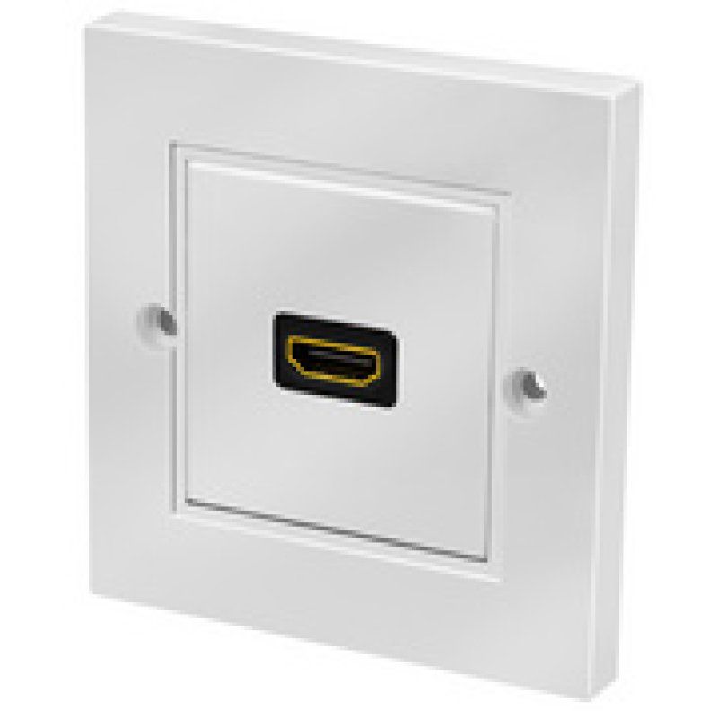 LogiLink Plastron HDMI, 2x femelle HDMI-femelle HDMI, blanc