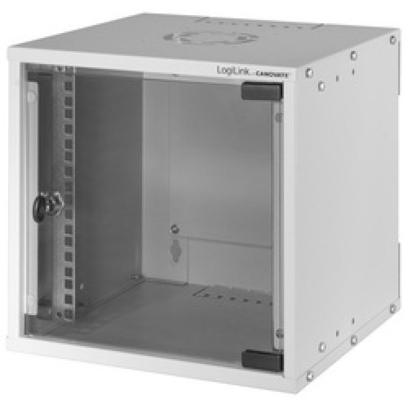 LogiLink Coffret mural 10" SoHo, monté, 6U, noir