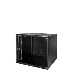 LogiLink W09B54B rack cabinet 9U Wall mounted rack Black