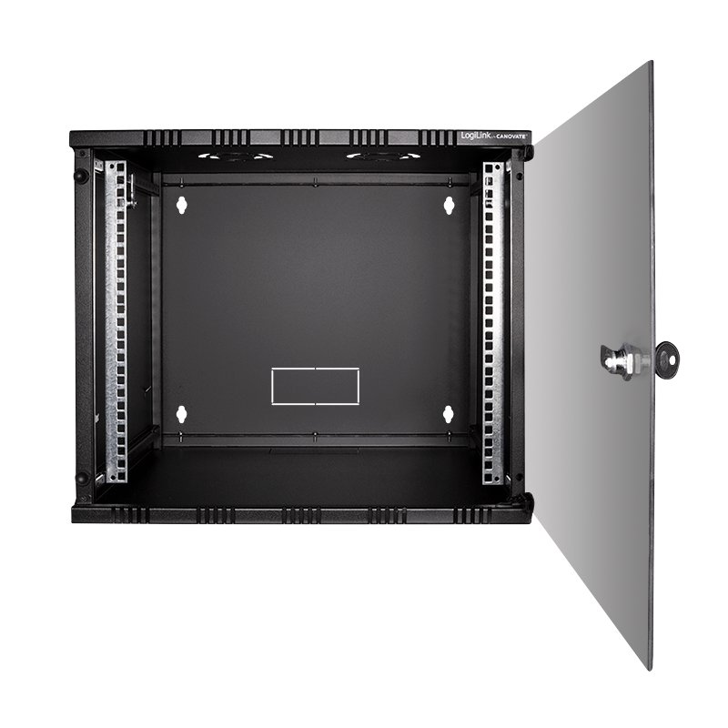 LogiLink W09B54B étagère 9U Rack monté sur le mur Noir