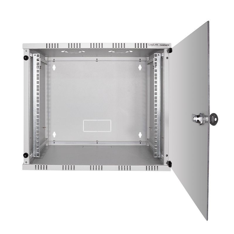LogiLink W09B54G rack cabinet 9U Wall mounted rack Grey