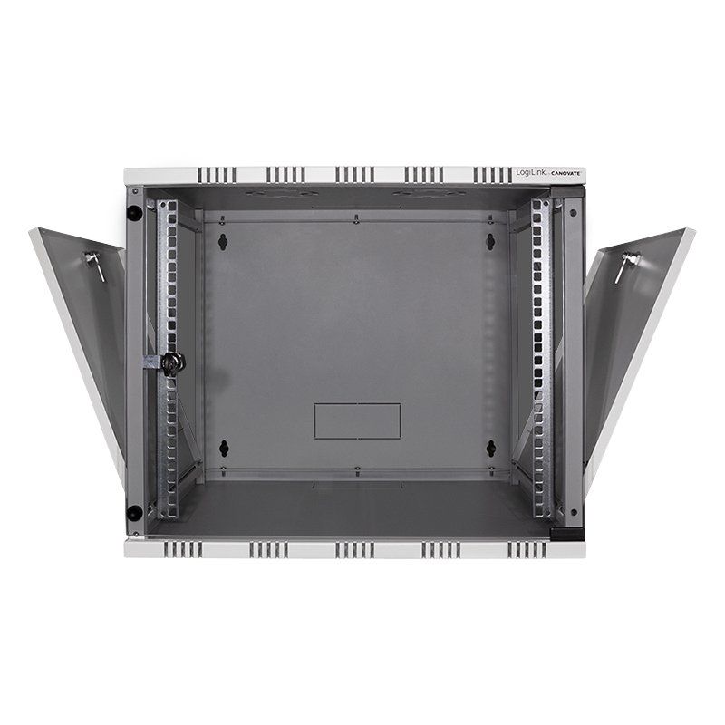 LogiLink W09B54G rack cabinet 9U Wall mounted rack Grey