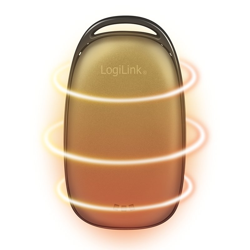 LogiLink Powerbank & chauffe-mains, 4.000 mAh, gris