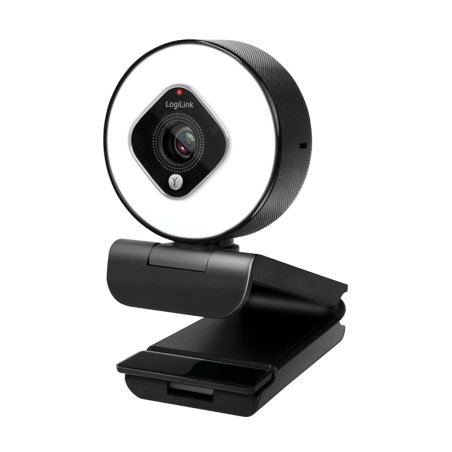 LogiLink Webcam USB Full HD à deux micros, noir