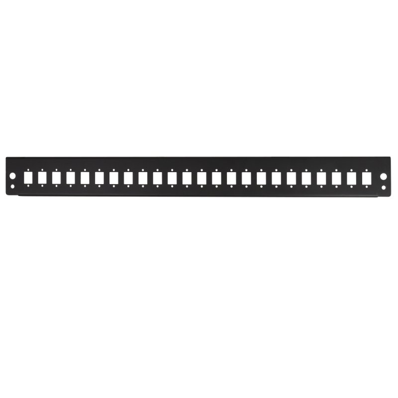 LogiLink Façade pour tiroir optique 19", 24 ports, noir