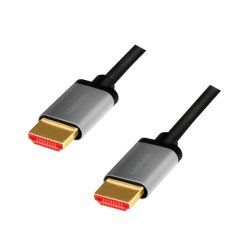 LogiLink CHA0105 HDMI cable 2 m HDMI Type A (Standard) Black, Grey