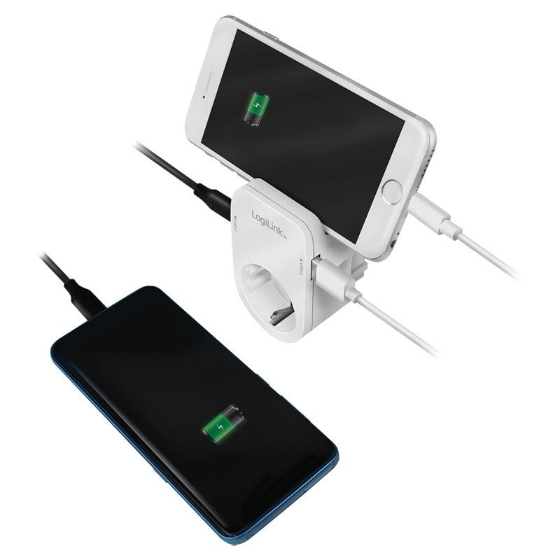 LogiLink PA0259 chargeur d'appareils mobiles Universel Blanc Secteur Intérieure