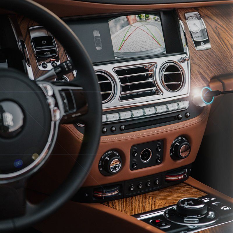 LogiLink PA0260 chargeur d'appareils mobiles Smartphone, Tablette Aluminium, Argent Allume-cigare Charge rapide Auto