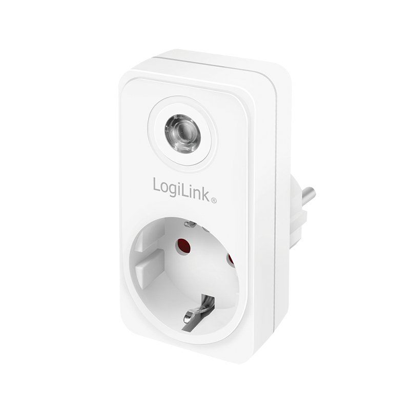 LogiLink Adapterstecker mit Dämmerungssensor, weiß
