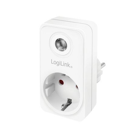 LogiLink Adapterstecker mit Dämmerungssensor, weiß
