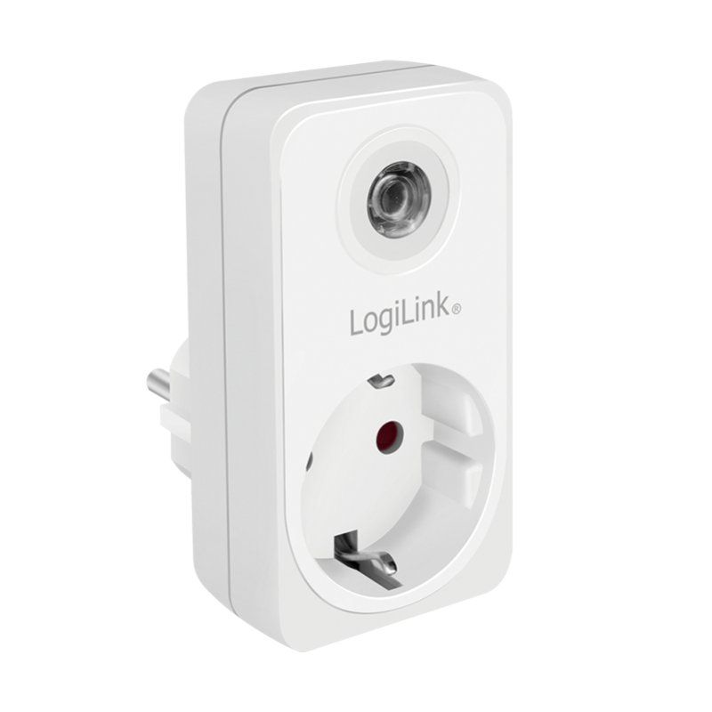 LogiLink Adapterstecker mit Dämmerungssensor, weiß