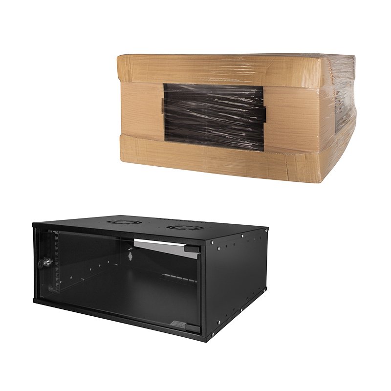 LogiLink W04C55B rack cabinet 4U Wall mounted rack Black