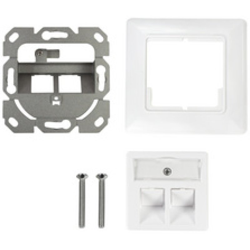 LogiLink NK4054 - Unterputzdose für 2 Keystone-Module designkompatibel