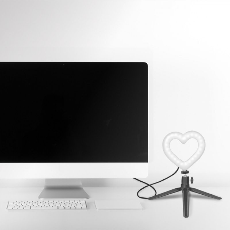 LogiLink Trépied LED avec coeur avec contrôle de l'éclairage
