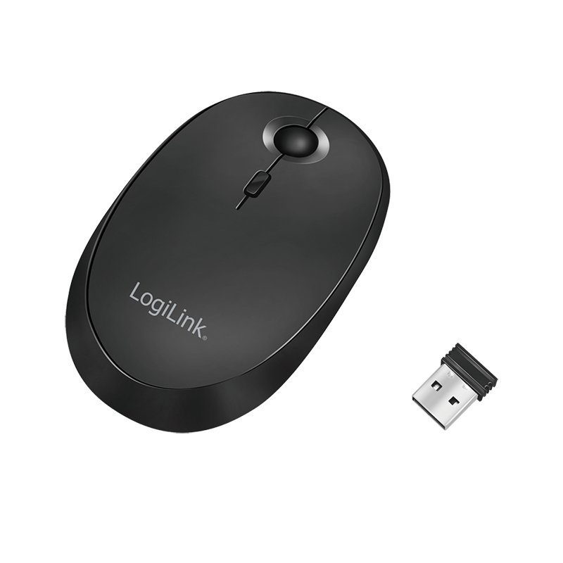 LogiLink ID0204 souris Bureau Ambidextre RF sans fil Bluetooth 1600 DPI