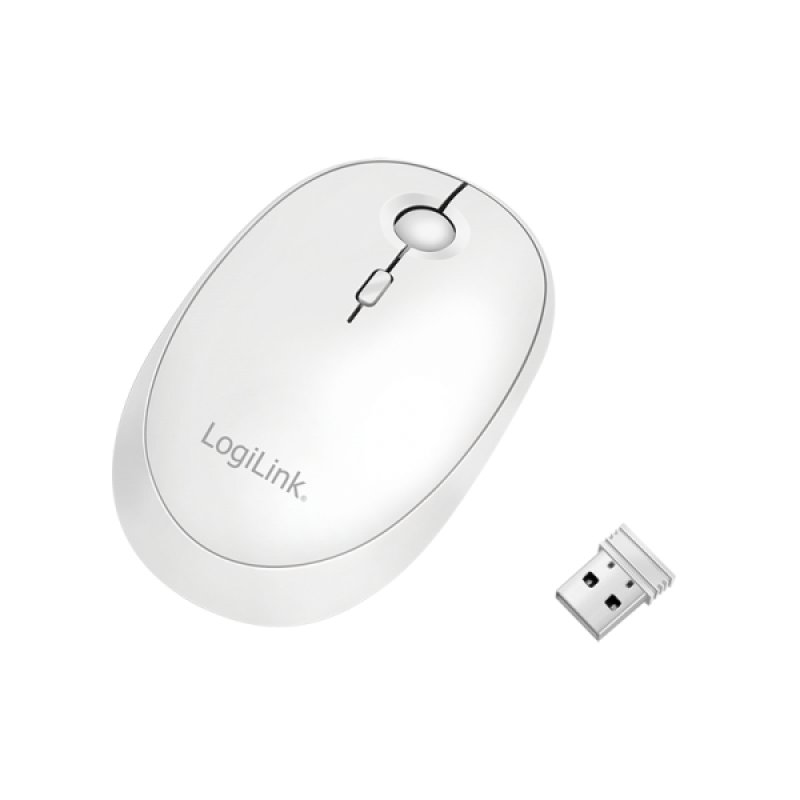 LogiLink Souris optique, sans fil, blanc