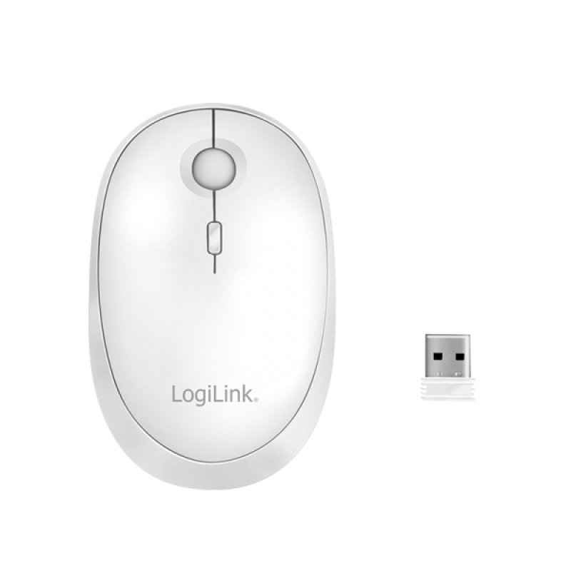 LogiLink Souris optique, sans fil, blanc
