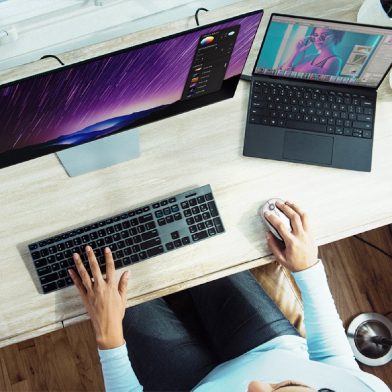 LogiLink ID0205 souris Bureau Ambidextre RF sans fil Bluetooth 1600 DPI