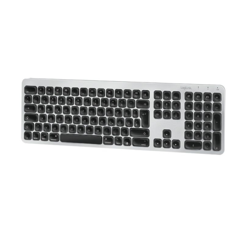 LogiLink Bluetooth Multi-Device Tastatur, silber