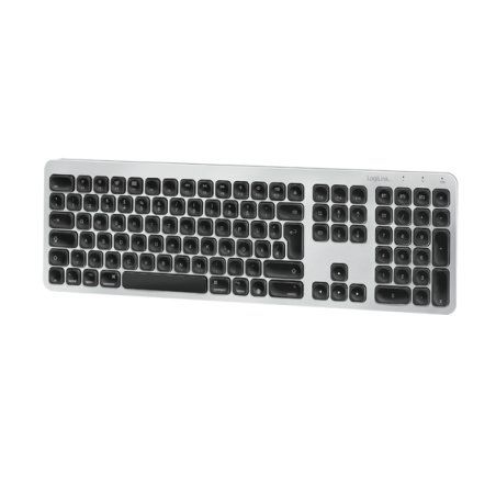 LogiLink ID0206 clavier Bureau Bluetooth QWERTZ Allemand Gris