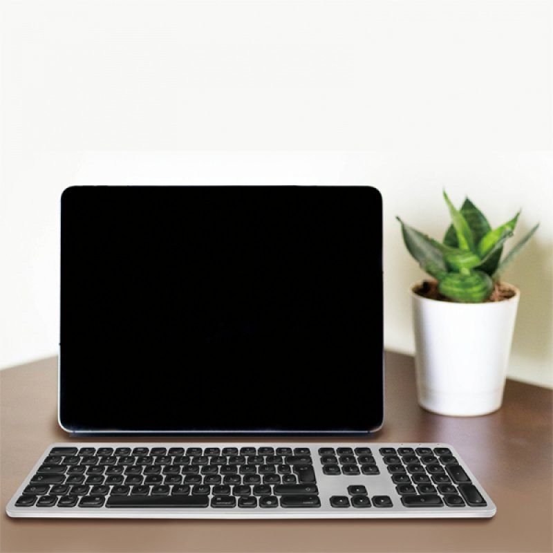 LogiLink ID0206 clavier Bureau Bluetooth QWERTZ Allemand Gris