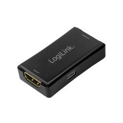 LogiLink HD0014 pont & répéteur Répéteur réseau 18000 Mbit/s Noir