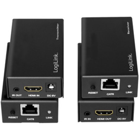 LogiLink Audio/Video-Extender HDMI 1xRJ45 Cat5e/Cat6 1080p Reichweite bis zu 60m