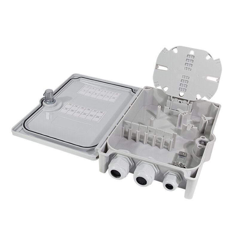 LogiLink Boîte d'épissure FTTH/FTTB, pour 24 fibres max.