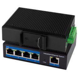 LogiLink NS200P - Switch 5-Port Fast Ethernet PoE - Switch - 5-Port
