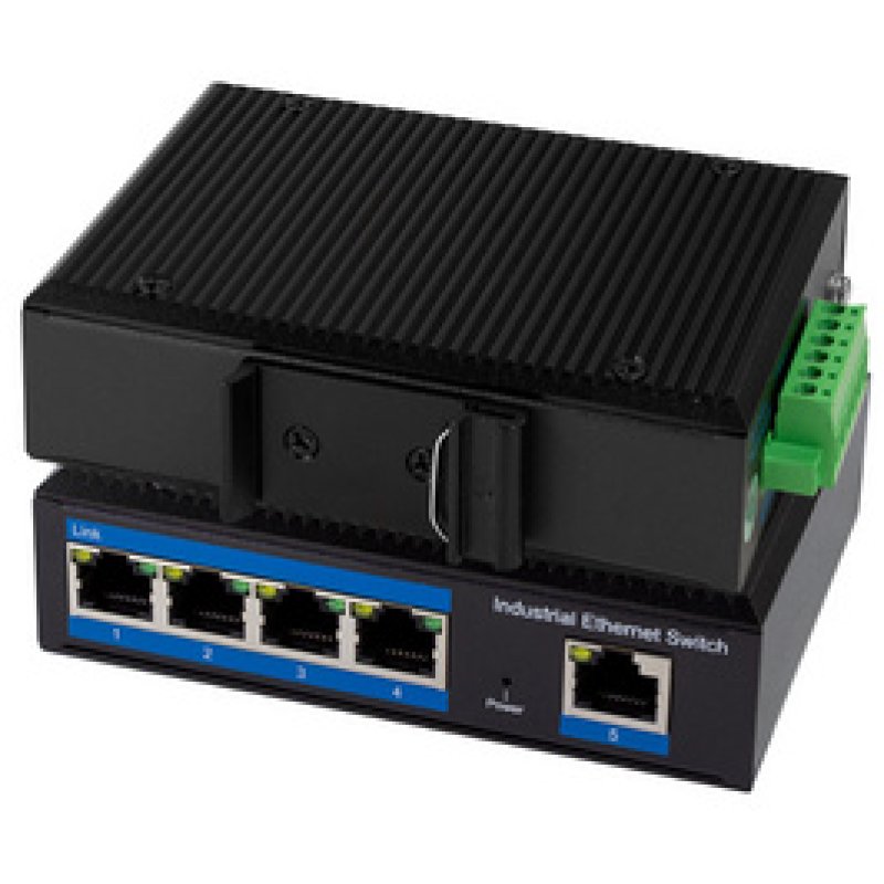 LogiLink NS200P - Switch 5-Port Fast Ethernet PoE - Switch - 5-Port