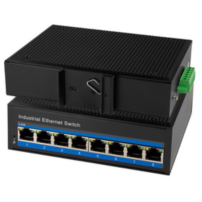 LogiLink NS201P - Switch 8-Port Fast Ethernet PoE - Switch - 8-Port