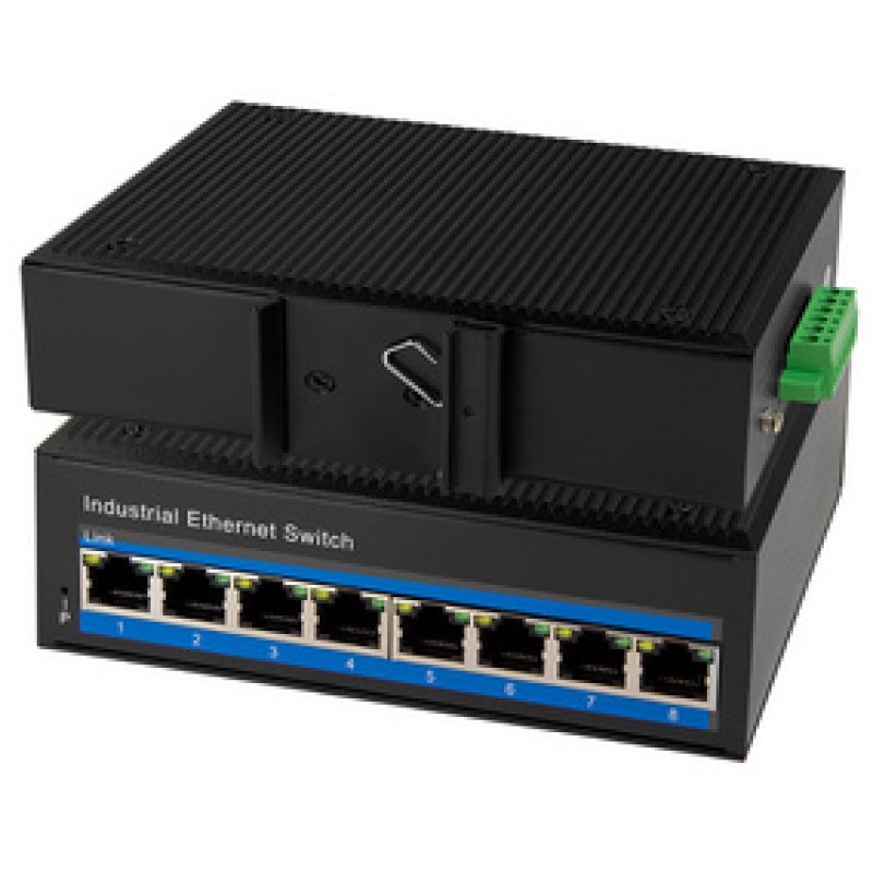 LogiLink NS203P - Switch 8-Port Gigabit Ethernet PoE - Switch - 1 Gbps