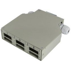 LogiLink Fiber Optic DIN rail splice box for LC or SC couplers