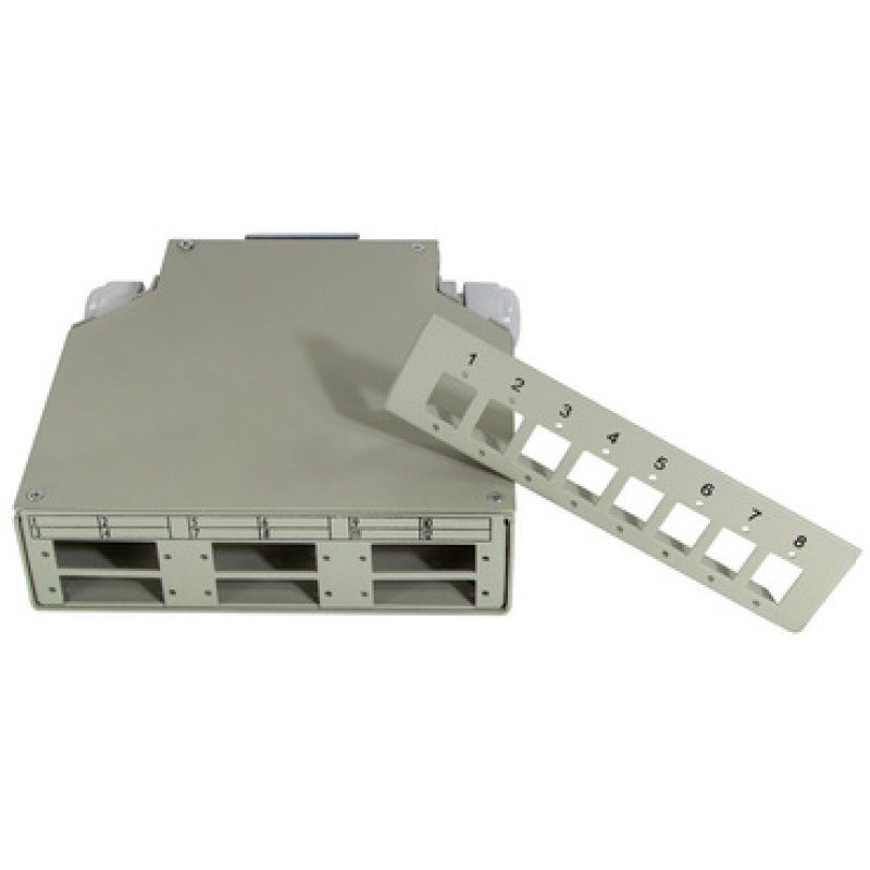 LogiLink Boîte d'épissure pour rails DIN FO pour couplage LC