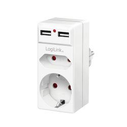 LogiLink PA0276 surge protector White 1 AC outlet(s) 230 V
