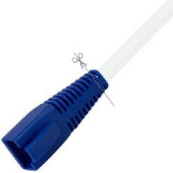 LogiLink Manchon de protection anti-pli pour RJ45, bleu