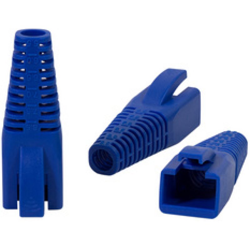 LogiLink MP0059 - RJ45 Knickschutztülle kürzbar blau 50 Stück