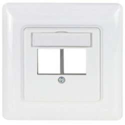 LogiLink Boîtier d'encastrement pour module Keystone 2 ports