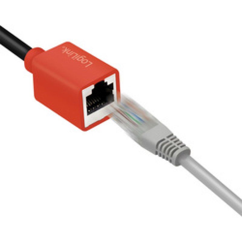 LogiLink NP0079N - Geräteschutzadapter für RJ45-Anschlüsse Break-Away-Adapter