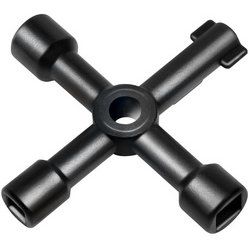 LogiLink Clé en croix universelle pour armoire électrique