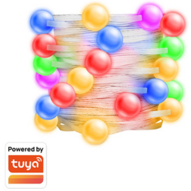 LogiLink WiFi Smart Globe FairyString Light, 3m, Tuya compatible