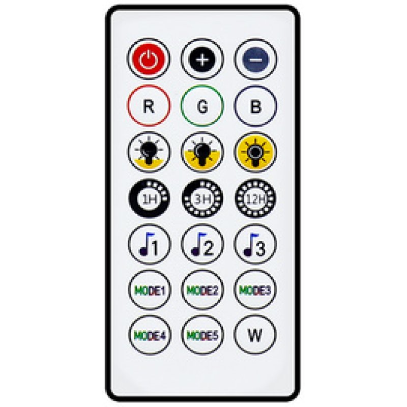 LogiLink Wi-Fi Smart RGB-Lichterkette mit Fernbedienung, 3 m