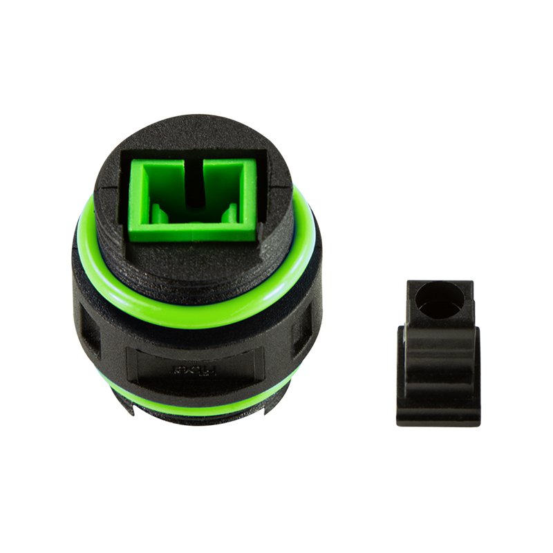 LogiLink Coupleur fibre optique avec 2 manchons de câble