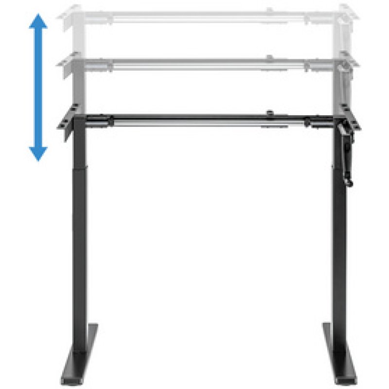 LogiLink Piètement de bureau, hauteur réglable manuellement