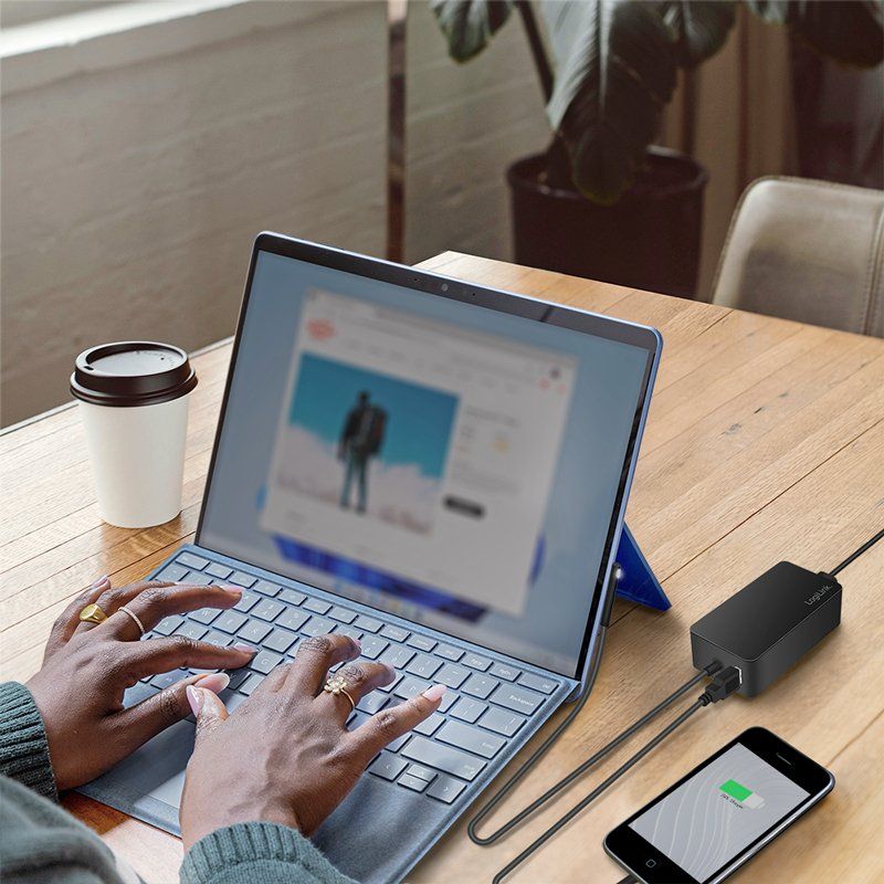 LogiLink PA0309 mobile device charger Laptop Black AC Indoor