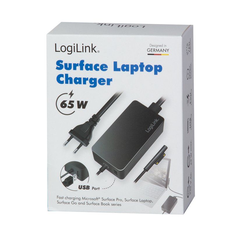 LogiLink Bloc d'alimentation pour Surface Notebooks, 65 W