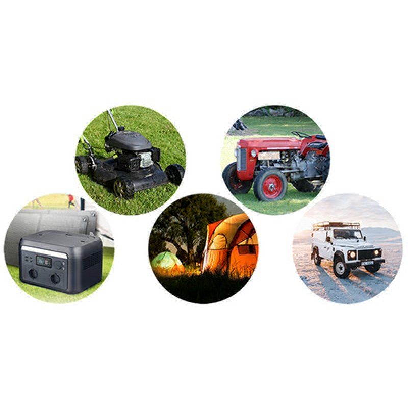 LogiLink Power adapter cable, cigarette lighter/M to alligator clip, black/red, 2 m