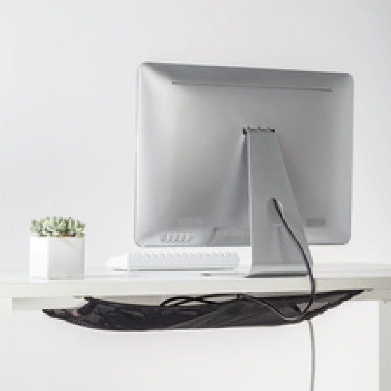 LogiLink Cable management net, 69x34cm, polyester, black