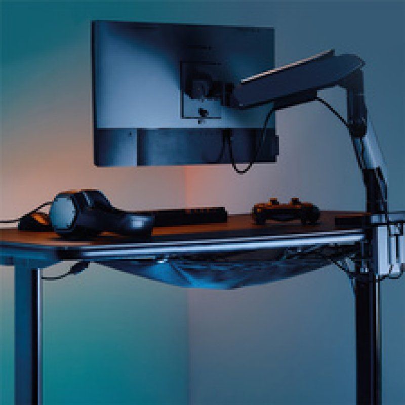 LogiLink Cable management net, 69x34cm, polyester, black