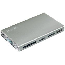 LogiLink USB 3.2 Gen 1 Cardreader, 5-in-1, metal case, silver